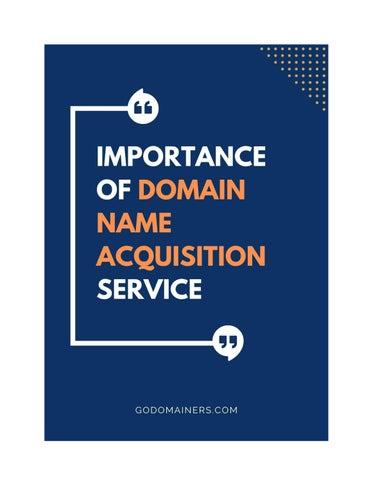 Building a Winning Strategy for Acquiring Domains